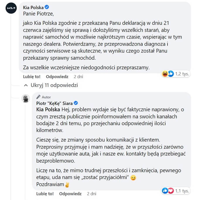 KęKę vs. Kia Polska