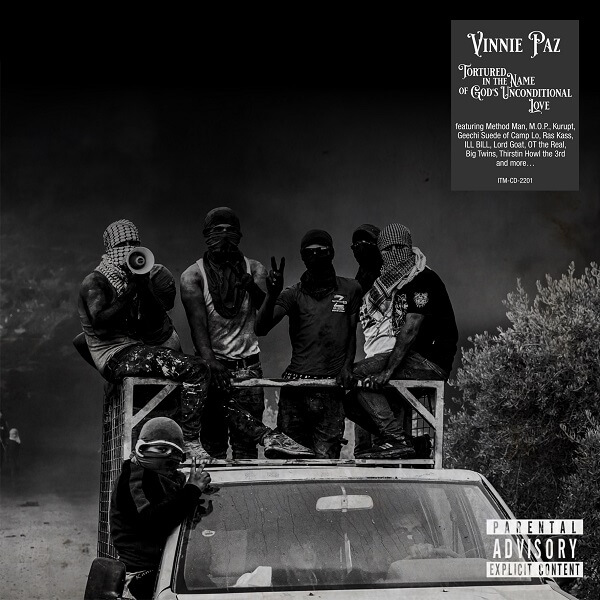 Vinnie Paz - Tortured In the Name of Gods Unconditional Love - album cover art