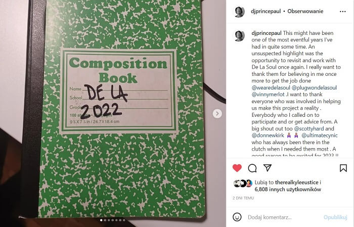 De La Soul & Prince Paul - new album