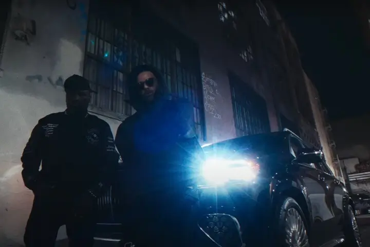 The Alchemist i Havoc w klipie do utworu Scientology z albumu "The Genuine Articulate".