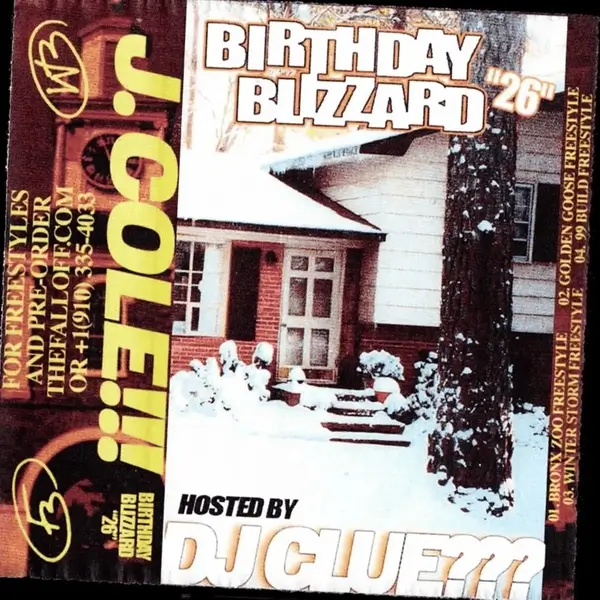 J. Cole - Birthday Blizzard ‘26 - album cover art