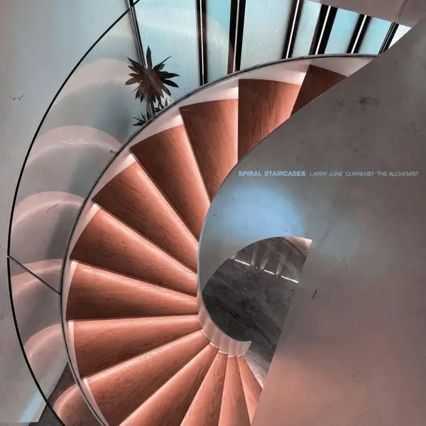 Larry June, Curren$y & The Alchemist - Spiral Staircases - album cover art