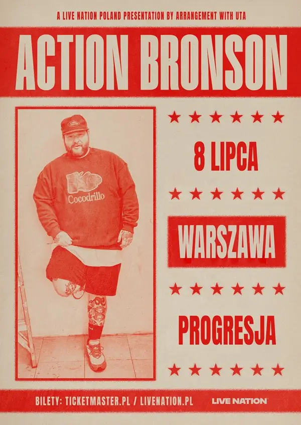 Action Bronson - koncert Warszawa, Progresja - 2026 - plakat
