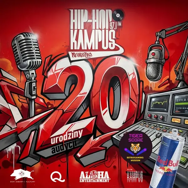 Hip Hop Kampus - 20. urodziny - plakat